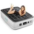 thumbnail image 2 of SereneLife Full Size Inflatable Premium Airbed Flocked Mattress w/ Internal Pump, 2 of 7