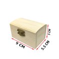 thumbnail image 5 of 10-Pack Small Wooden Boxes with Front Clasp Unfinished Paintable Treasure for DIY Arts & Crafts Halloween Pirate Birthday Party (10 PCS), 5 of 6