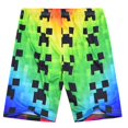 thumbnail image 3 of Minecraft Kids Boys Summer Outfits T-shirt Tee Tops Shorts Set Clothes, 3 of 5