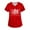 179# Hot Pink, variant on Valentine's Day Medical Scrubs for Women Love Heart Printed Funny Nursing Uniforms Working Nurse Short Sleeve V Neck Tees Cute Scrubs Top with Pockets Deep Red S