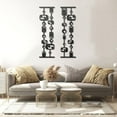 thumbnail image 3 of Black and White Mid Century Modern Metal Wall Art, 3 of 8