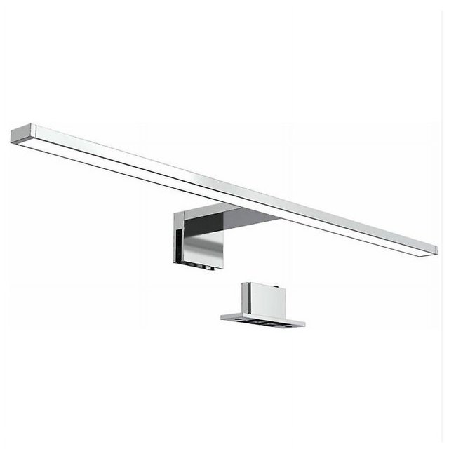 Lámpara de espejo LED, lámpara de gabinete, lámpara de pared para baño, luz blanca neutra 4000 Kelvin, 5 W, 650 lm, IP44, ancho 300 mm, cromo