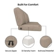 thumbnail image 3 of Covers&All Outdoor Sunbrella Sofa Seat/Back Cushion Set, UV & Fade Resistant Patio Sofa Cushions, High-Density 5" Thick Foam 3 Seat & 3 Back Cushions for Outdoor Furniture, 3 of 6