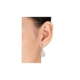 thumbnail image 3 of 2.80 Carat (Ctw) Morganite Dangle Drop Earrings in 14k Rose Gold Rose with Diamonds (1.0 Carat) for Women, 3 of 4