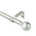 thumbnail image 6 of Urbanest Single Curtain Rod with 16 Clip Rings & Decorative Ball Finials – Classic Metal Window Drapery Rod Set, Heavy-Duty & Adjustable, 5/8" Diameter, 48" to 84", Antique Silver/Pewter, 6 of 7