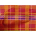 thumbnail image 4 of oneOone Cotton Poplin Bright Red Fabric Madras Check Quilting Supplies Print Sewing Fabric By The Yard 42 Inches Wide, 4 of 4