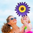 thumbnail image 2 of Fdelink Garden Steel Sunflower Lawn Wind Garden Party Wind Garden Lawn Windmill Decoration Outdoor De Purple, 2 of 6