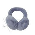 thumbnail image 6 of Skymirror Solid Color Elastic Non-slip Cute Unisex Earmuffs Winter Soft Thickened Plush Headband Ear Warmer, 6 of 8