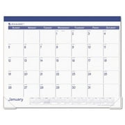 At-A-Glance SK2517 Fashion Color Monthly Desk Pad Calendar  22 x 17  Blue