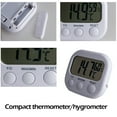 thumbnail image 5 of YZHM Digital LCD Indoor Thermometer Hygrometer Gauge Clock Temperature Humidity Meter, 5 of 7