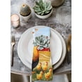 thumbnail image 3 of Hokiten Kitchen Dinner Napkins Set of 4 Orange Retro Rooster Cloth Napkins Reusable Washable Table Napkins for Weddings Cocktail Parties Holiday Table Decor 20x20 Inch, 3 of 8