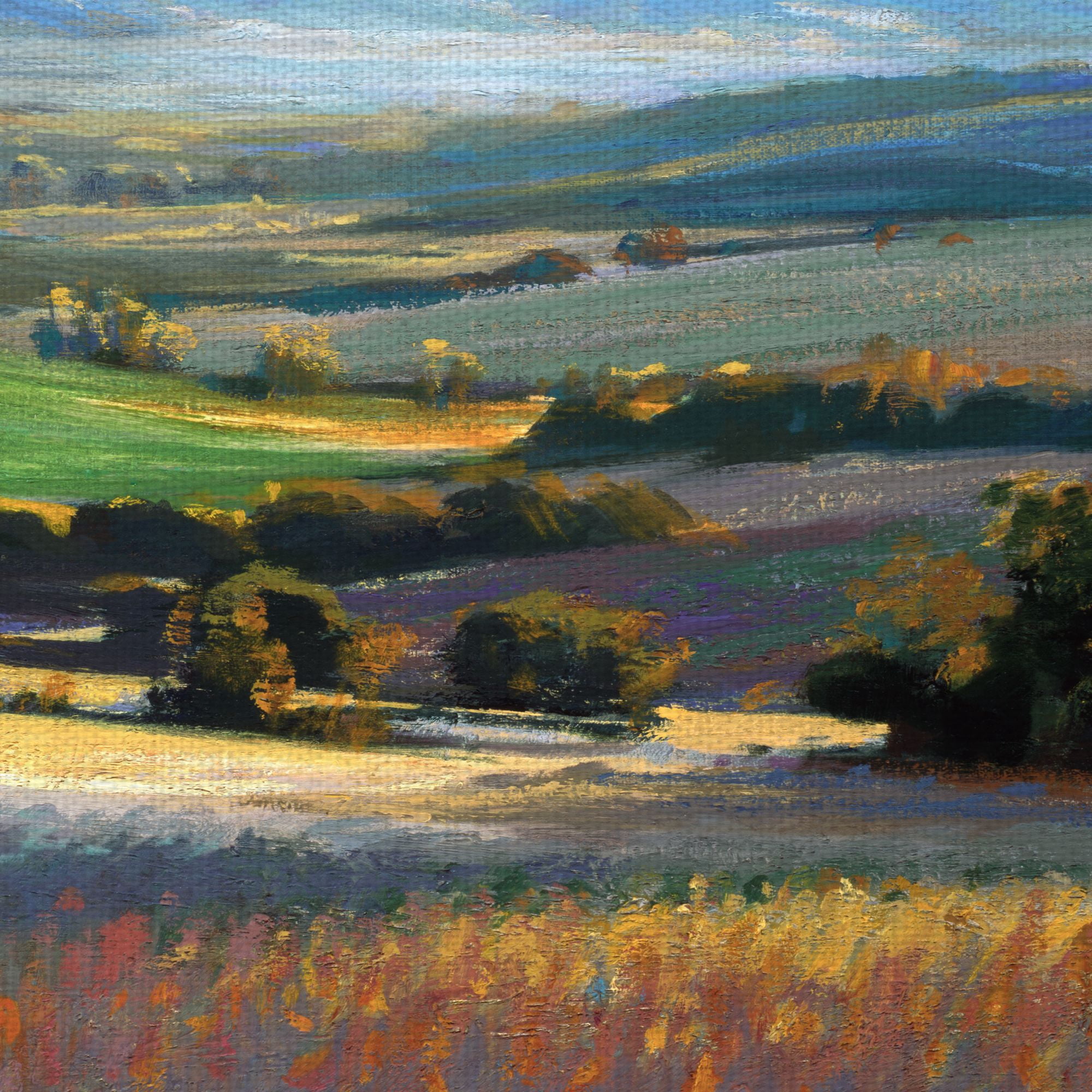 Masterpiece Art Gallery Fields Nature Landscape By Ashley David Canvas Art Print 24" x 36"
