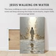 thumbnail image 3 of Hieng Jesus Walking on Water Christian Canvas Wall Art, Religious Jesus Painting, Biblical Minimalist Pictures Posters Wall Decor for Church Office Bedroom Living Room, Modern Artwork Gift,, 3 of 6