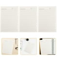 thumbnail image 4 of Miangastore Loose Leaf Notebook Paper Note-Taking Diary Writing White 5Set 7.9x5.2x0.2in, 4 of 9