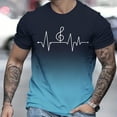 thumbnail image 2 of LUOGENLI T-shirts pour Homme pour Hommes T-Shirt à Imprimé Numérique à Col Rond à Manches Courtes T-Shirt pour Homme T-shirts Graphiques T-shirts de Pêche T-shirts de Pâques pour Homme T-Shirt Graphique Drôle Saint-Valentin Bleu Pâle m, 2 of 4