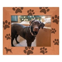 ThisWear Gifts For All By Rachel Olevia Sentimental Photo Frame Labrador Paw Prints Wood Engraved 8x10 Landscape Picture Frame