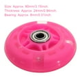 thumbnail image 3 of Roue de Trottinette en Métal pour Enfants Pièce Portable Composant 80mm Remplacement Réparation Rollers Patin en Ligne Roues Colorées Pièce Composant Rose, 3 of 9