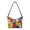 Tropical Hibiscus Print, variant on Eheartsgir Hobo Purse Tote Bag for Travel, Portable Underarm Sling Bag PU Leather Shoulder Bag for Women, Dragonfly Floral Print