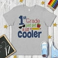 thumbnail image 3 of 7 ate 9 Apparel Kids 1st Grade Got Cooler School Shirt Grey, 3 of 3