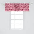 thumbnail image 2 of Ambesonne Pink White Window Valance, Vintage Geometric, 54" X 18", Dried Rose White, 2 of 3