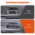 thumbnail image 2 of TINKI Door Window Lift Switch Button Panel Cover Trim Compatible with Honda Pilot 2003 2004 2005 2006 2007 2008 Accessories, 2 of 7