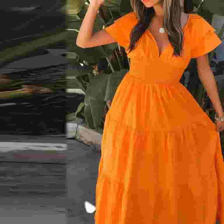 Rrunsv Womens Summer Dresses Women's Casual Loose Long Dress Rrunsv Womens Summer Dresses Women's Casual Loose Long Dress