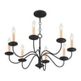 thumbnail image 2 of Livex Lighting Heritage Chandelier in Black, 2 of 12