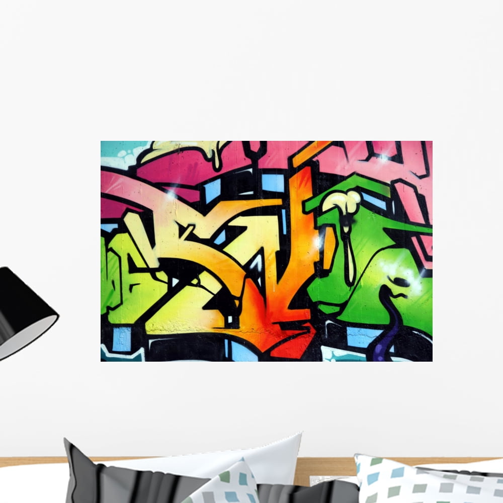 Graffiti Wall Mural by Wallmonkeys Peel and Stick Graphic (24 in W x 16