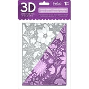 Crafter's Companion 3D Embossing Folder 5"X7"-Country Garden