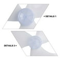 thumbnail image 4 of 16 Inch Plastic Fan Blade Three Leaves With Nut Cover for Standing Pedestal Fan Fan Blade, 4 of 9