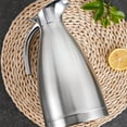 thumbnail image 3 of Thermal Coffee Carafe, Stainless Steel Tea Pot, 12 Hours Insulated Carafe for Hot Liquids - Double Wall Large Capacity Insulated Coffee Bottle with Leakproof Lid for Hot Tea Drinks, 3 of 7