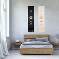 thumbnail image 2 of 2 Pack Moon Tapestry Moon Phase Tapestry Art Bohemian Tapestries Constellation Tapestry Wall Hanging for Room (Black+ Light Pink,12.8 x 51.2 inches), 2 of 13
