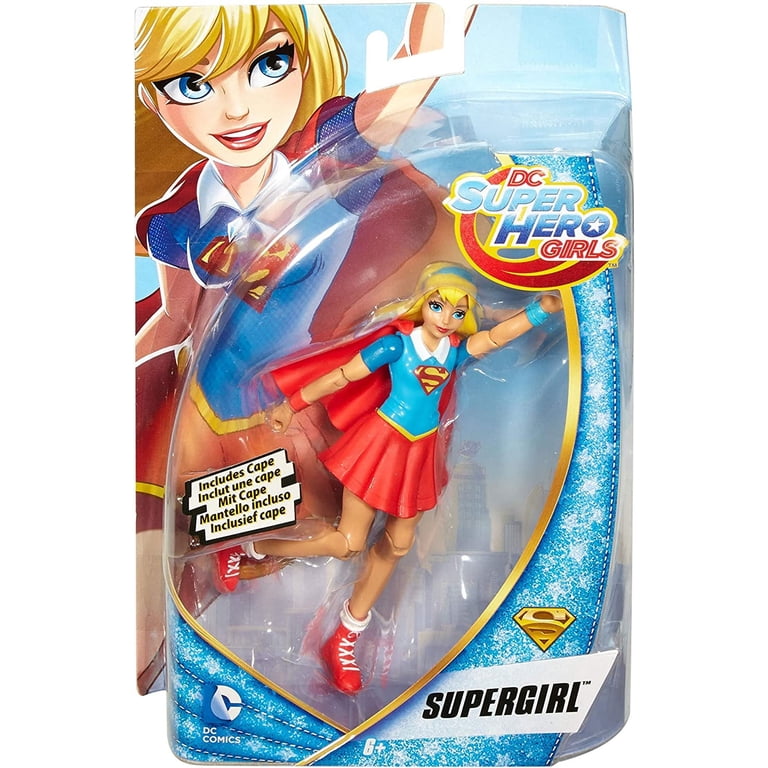 Figurine Mini DC Super Hero Girls Supergirl - Vinyl Collectible Avec Support Nuage - Pose Dynamique De Vol - Pour Fans Et Collectionneurs