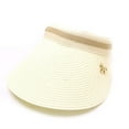 thumbnail image 2 of Jalioing Sun Visor Hat for Women Wide Trim Sun Protection Ponytail Straw Hat Packable Summer Beach Hat Foldable, 2 of 3