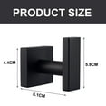 thumbnail image 2 of Simple Bathroom Towel Hook, SUS304 Stainless Steel Bath Towel Holder, Garage Wall HookHoarse black, 2 of 6