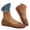 Brown, variant on Round Toe Wide Foot Ballet Flats Rubber Flexible Flat Slip On Light Breathable Summer Daily Loafers
