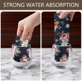 thumbnail image 4 of 2 Pcs Pioneer Flower Floral Print Pattern Kitchen Towels, Funny Microfiber Dish Towel Set, 18" X 26" Tea Towels, 4 of 6