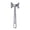 7.6 Inch, variant on YAMB Double-Sided Aluminum Meat Mallet, Aluminium Heavy Duty Meat Tenderizer for Chicken Pounder Steak Pork, Durable Multi-Purpose Baking Cooking Kitchen Tool for Home Restaurant, Silver
