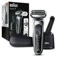 thumbnail image 1 of Braun Series 7 7071cc Flex Electric Razor for Men with SmartCare Center, Precision Trimmer, Wet & Dry, Rechargeable, Cordless Foil Shaver, Silver, 1 of 8
