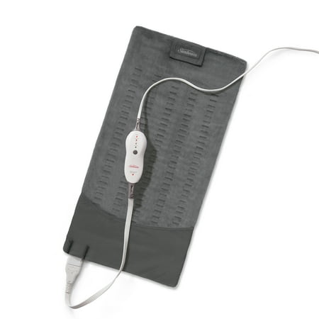 Sunbeam 12 x 24 King-Size Heating Pad with Compact Storage Gray