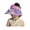 Purple, variant on Xinwanna Cartoon Kids Sun Visor Hat with USB Charging Fan UPF50 Summer Beach Cooling Hat Outdoor Empty Top Wide Brim Sunhat for Boys Girls 3-10Y (Purple)