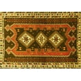 thumbnail image 1 of Ahgly Company Machine Washable Indoor Rectangle Persian Yellow Traditional Area Rugs, 7' x 10', 1 of 4
