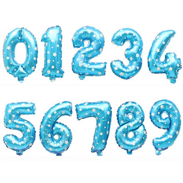 Globos de números de aluminio dorado y plateado, decoraciones digitales para fiestas de cumpleaños y bodas, suministros para Baby Shower, 16, 32 y 40 pulgadas
