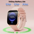 thumbnail image 5 of Mingdaln Women Smart Watch for Android Iphone(7 Bands Gift Set), 1.91 Screen IP68 Waterproof Fitness Tracker, Bluetooth Call AI Control,7-Day Battery, Gold, 5 of 7
