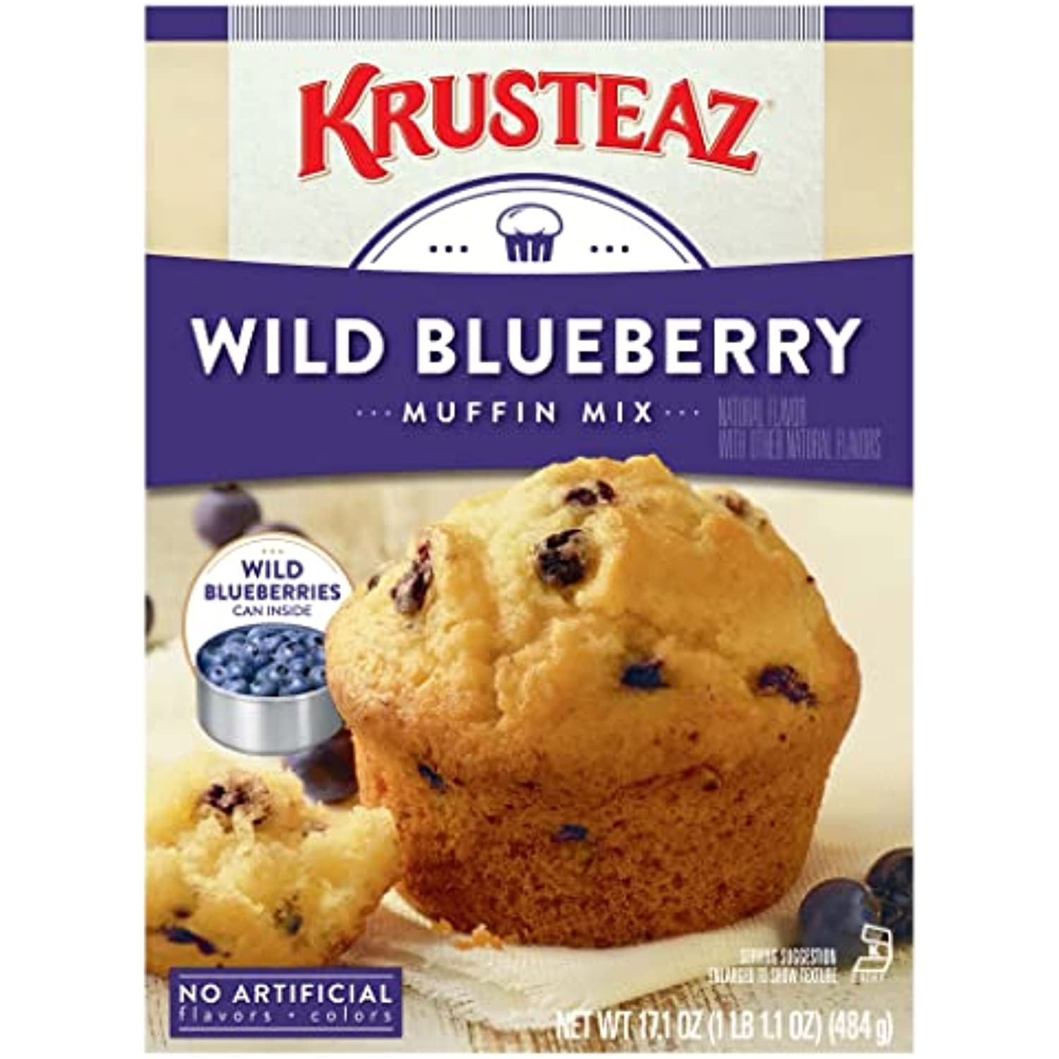 Krusteaz Wild Blueberry Muffin Mix No Artificial Flavors Or Colors