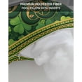 thumbnail image 7 of St. Patrick's Day Outdoor Head Resting Pillows with Insert Yellow Green Shamrock Celtic Knot Geometric 2 Pack Waterproof Lumbar Pillows with Adjustable Strap for Patio Recliner Beach Chair, 12"x20", 7 of 7