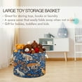 thumbnail image 5 of Collapsible 20" Round Storage Basket with Handles Laundry Hamper Open Storage Bins Kangaroos and Koalas Animals, 5 of 6