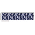 thumbnail image 3 of Ambesonne Ethnic Fabric by the Yard Upholstery, Folk Art Ikat Pattern Zigzag, 5 Yards, Navy Blue and Eggshell, 3 of 5