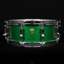 Ludwig 5" x 14" Classic Maple Snare Drum, Green Sparkle