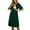 Deep Green, variant on Women's Short Sleeve Ruffle Maternity Nursing Dresses for Breastfeeding